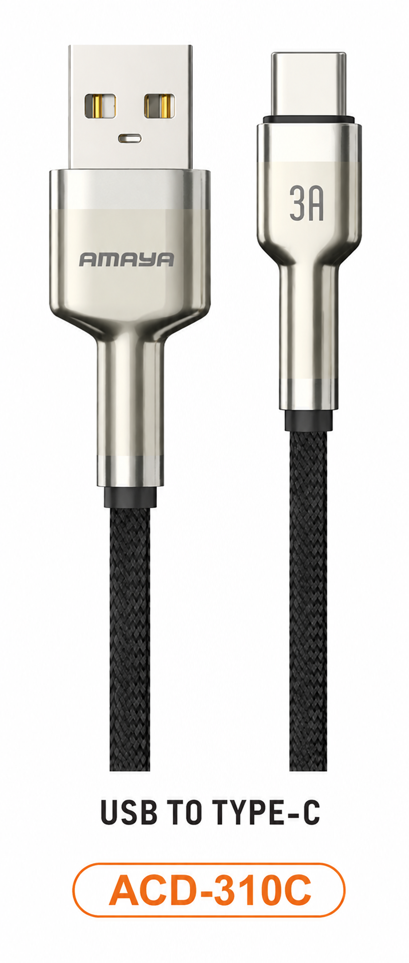 AMAYA ACD-310C-310L 60W USB Type-C to Type-C and 27W Lightning Fast Charging Cable