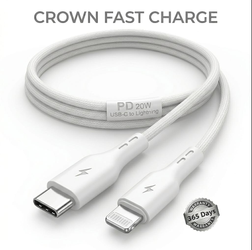 CROWN DATA CABLE (type-c  lighting)