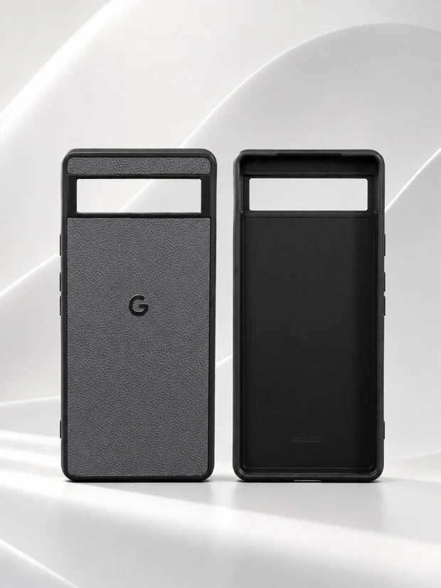 Luxury Genuine Leather Case for Google Pixel 6a with Logo