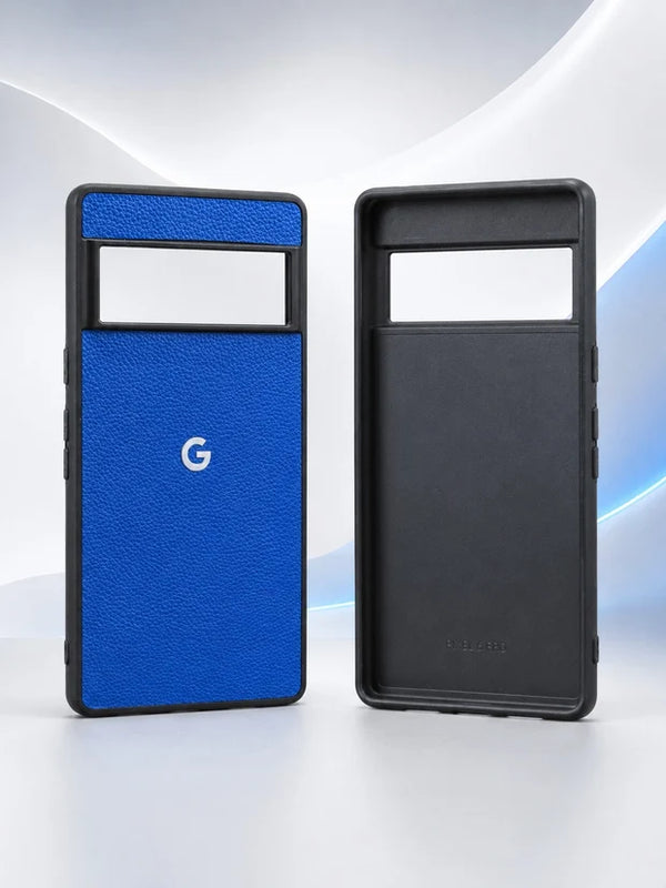 Luxury Genuine Leather Case for Google Pixel 6 Pro with Logo