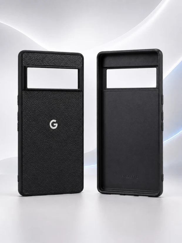 Luxury Genuine Leather Case for Google Pixel 6 Pro with Logo