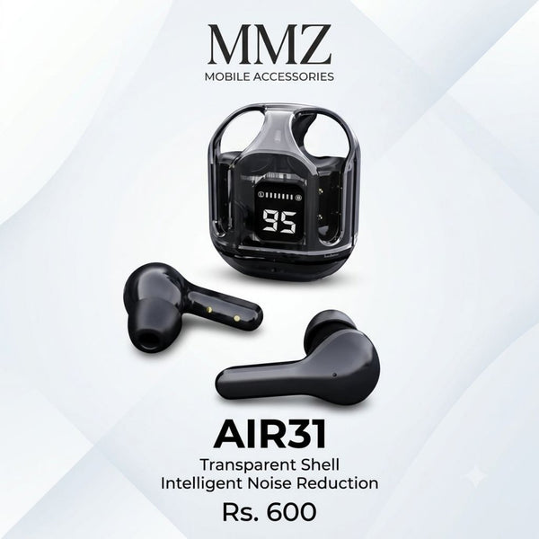AIR31 Transparent Shell Wireless Earbuds