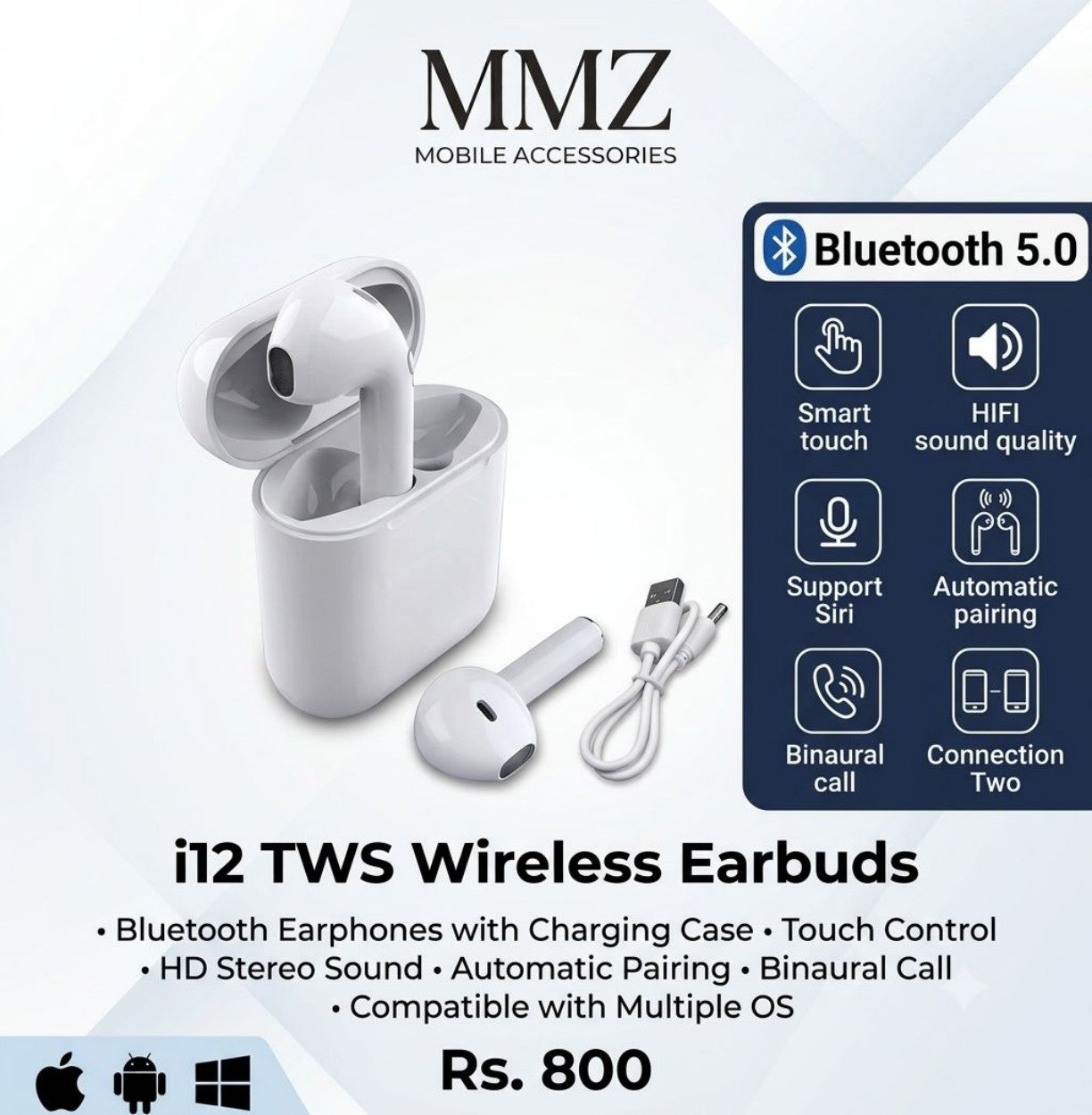 i12 TWS Wireless Earbuds