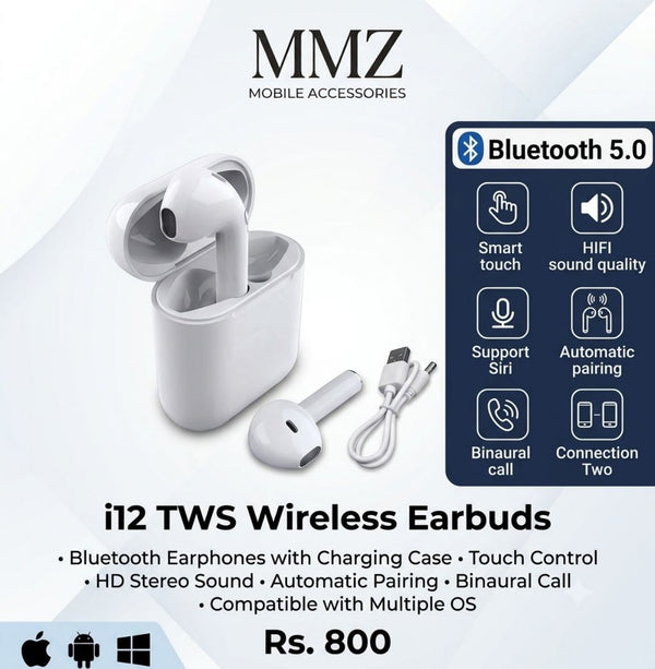 i12 TWS Wireless Earbuds