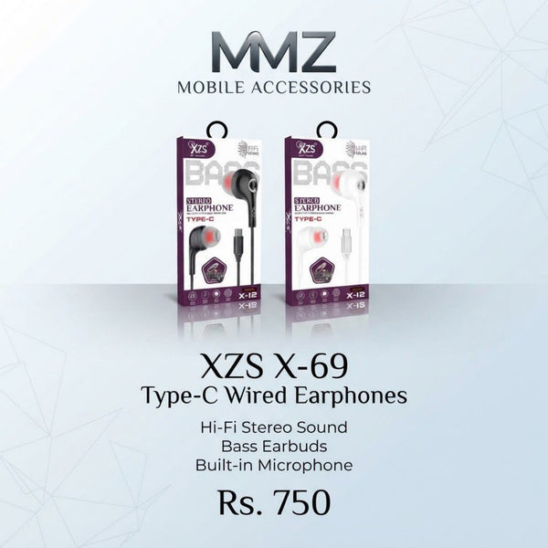 XZS X-69 Type-C Wired Earphones