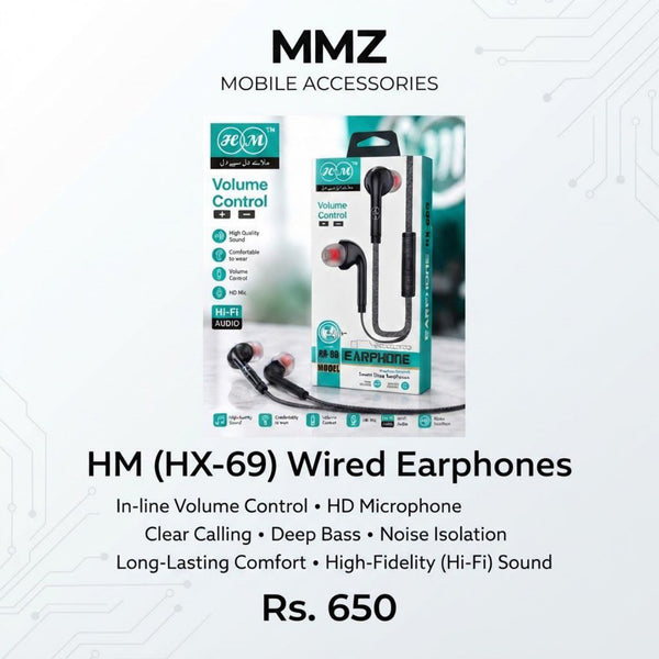 HM (HX-69) Wired Earphones