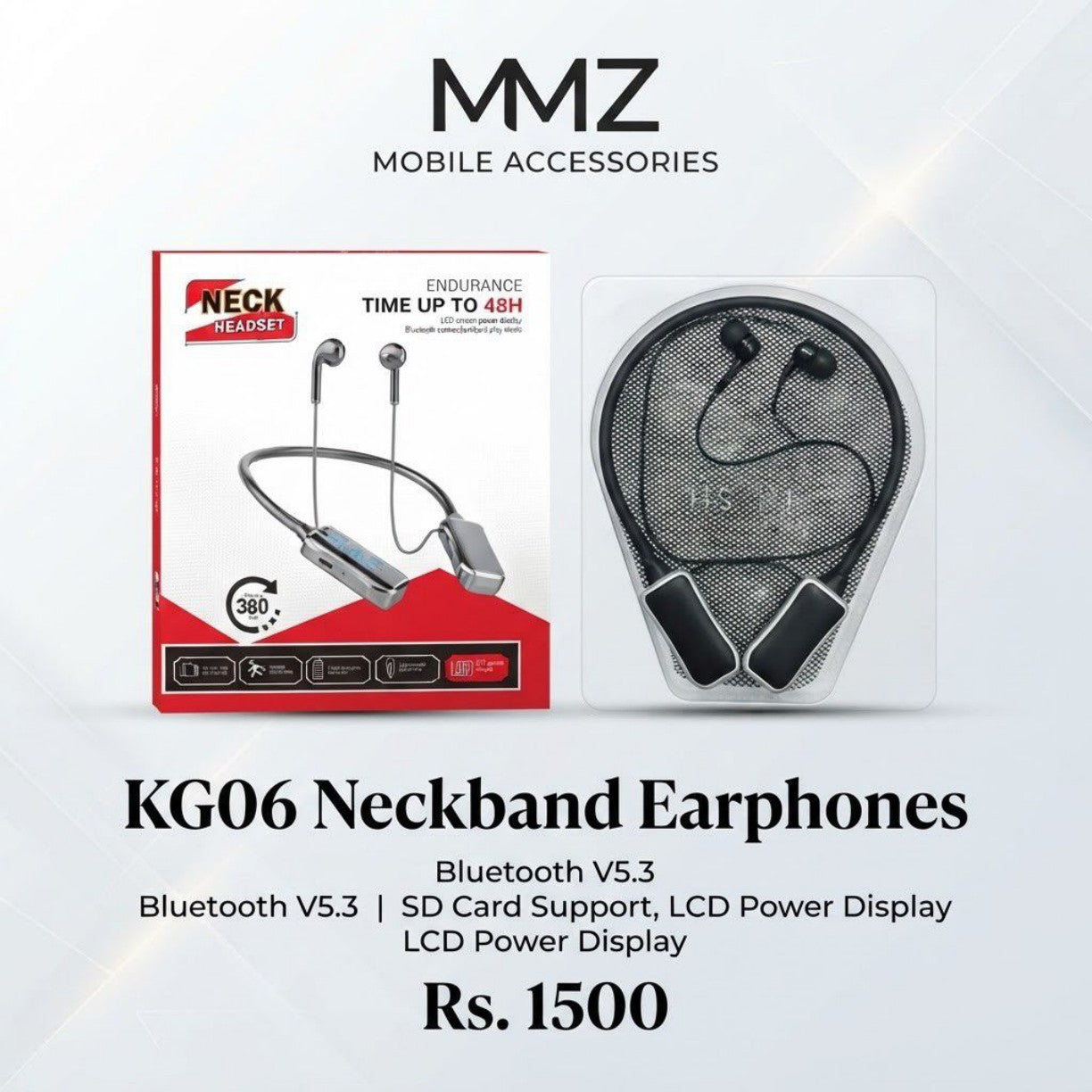 KG06 Neckband Earphones