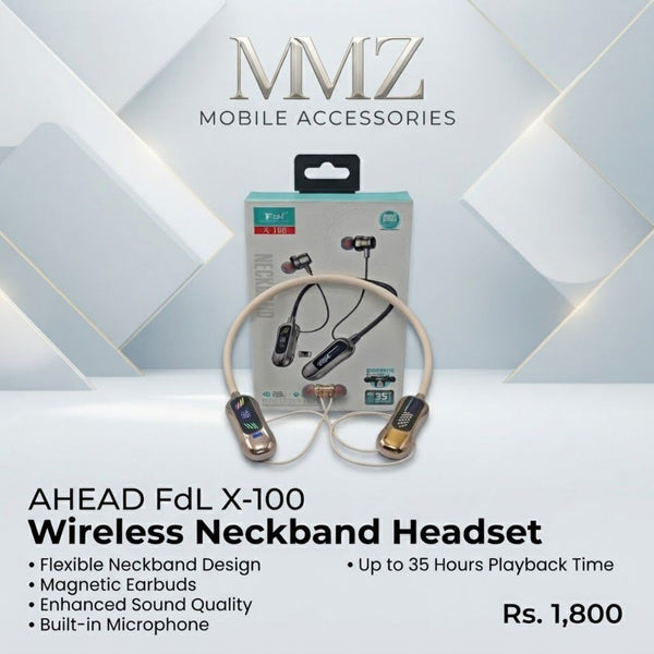 AHEAD FdL X-100 Wireless Neckband Headset
