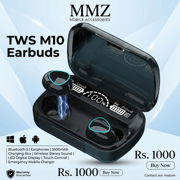 TWS M10 Wireless Earbuds